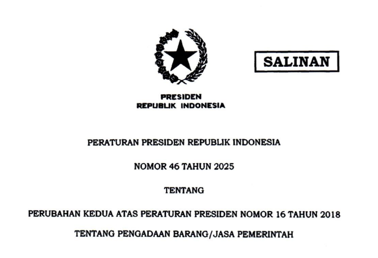 Peraturan Presiden (Perpres) Nomor 46 Tahun 2025
